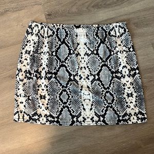 Boohoo Plus mini snakeskin skirt